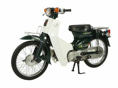 Zur Vermietung vorgesehen: Honda C50 NT, green