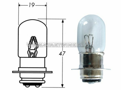 Scheinwerfer Lampe PX15d, Doppelt, 12 Volt, 15-15 Watt, zB C50