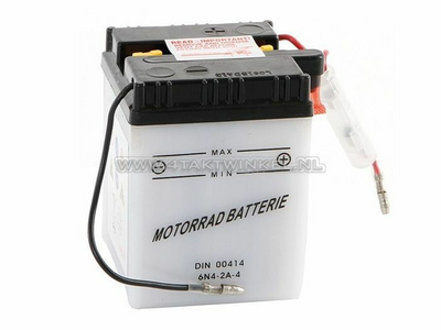 Batterie 6 Volt 4 Ampere, Säurebatterie, passend für C50, CB50