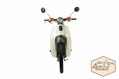VERKAUFT ! Honda C50 NT, Japanisch, Grün, 4442 km, mit niederländischem Kennzeichen